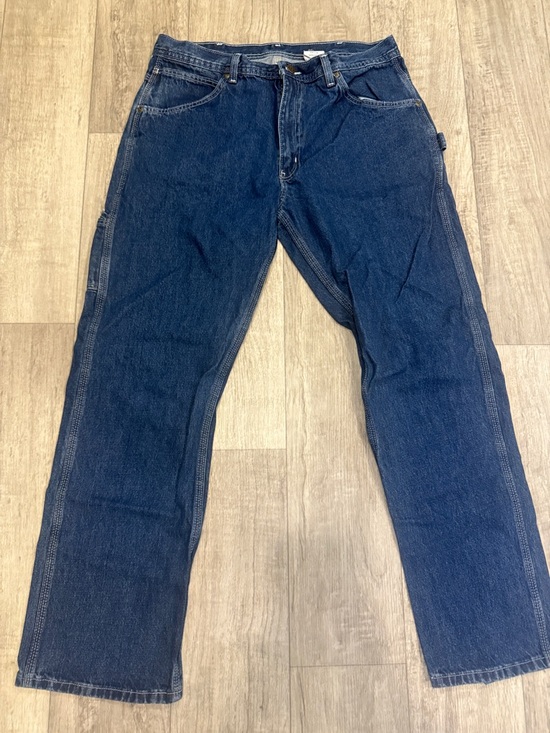 Key Other - Men's Straight Dark Blue Carpenter-Style Jeans